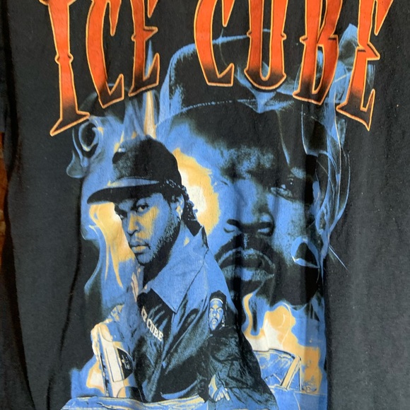 Ice cube medium black graphic preowned T-shirt - Picture 1 of 3